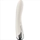 Vibrator G-Spot rotativ din silicon, bej