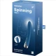 Vibrator G-Spot rotativ din silicon, albastru