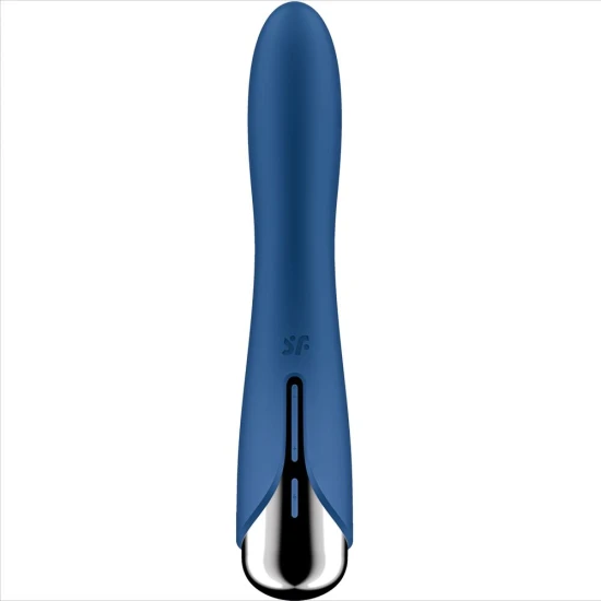 Vibrator G-Spot rotativ din silicon, albastru