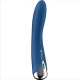 Vibrator G-Spot rotativ din silicon, albastru