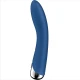Vibrator G-Spot rotativ din silicon, albastru