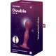 Dildo din silicon cu bile, garnet, universal