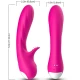 Vibrator Romance cu stimulator pentru punctul G, fuchsia, din silicon medical și ABS