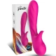 Vibrator Romance cu stimulator pentru punctul G, fuchsia, din silicon medical și ABS