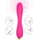 Vibrator multipozițional flamingo, fuchsia, medical silicone & ABS