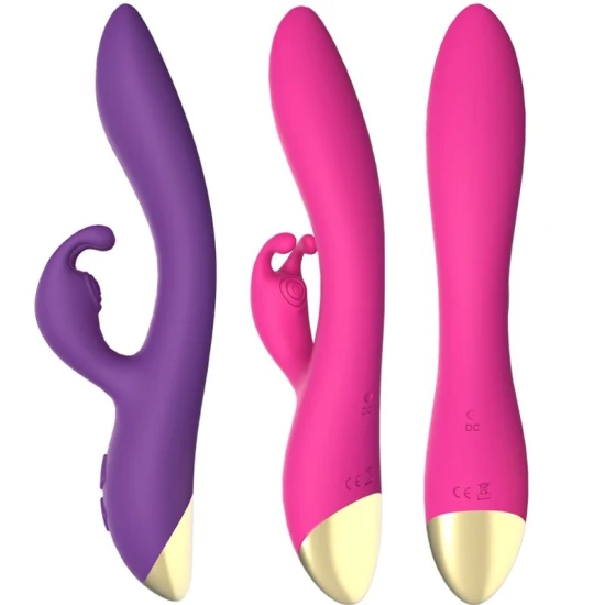 Vibrator Rabbit din silicon medical, fucsia, Universal