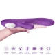 Vibrator cu efect de încălzire, mov, încărcare USB, 224*42*65 mm