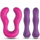 Vibrator Seraph cu control dublu, mov, din silicon medical și ABS