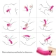 Aurora vibrator finger din silicon medical și ABS, fucsia