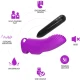 Aurora vibrator finger din silicon medical și ABS, fucsia