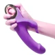 Vibrator tip rabbit, mov, din silicon medical și ABS