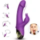 Vibrator tip rabbit, mov, din silicon medical și ABS