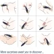 Vibrator cu dublu cap, din silicon medical și ABS, albastru, „Shadow Vibrator”
