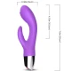 Vibrator Rabbit, mov, din silicon medical și ABS