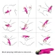 Vibrator din silicon, fucsia, Eternity, 100% waterproof