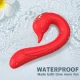 Delfin vibrator multipoziție cu efect de căldură, 100% waterproof, din silicon medical și ABS