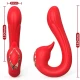 Delfin vibrator multipoziție cu efect de căldură, 100% waterproof, din silicon medical și ABS