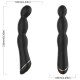 Vibrator bambus reglabil, din silicon medical și ABS, negru