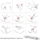 Vibrator Rabbit curbat din silicon medical, roșu. ARMONY, 3.7 V, 100% waterproof