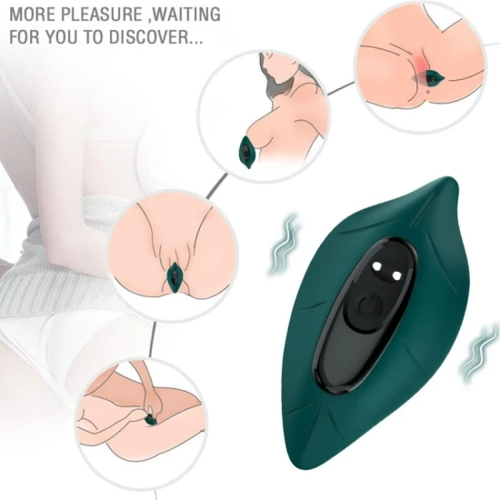 Stimulant & vibrator cu bilă detașabilă cu telecomandă, verde, ARMONY, control remote