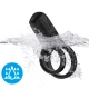 Vibrator inel dublu din silicon medical, negru, USB, 101*50*39 mm