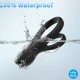 Vibrator inel dublu din silicon și ABS, negru, moduri multiple
