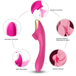 Dudu pentru stimulare clitoridiană din silicon, fuchsia, ARMONY