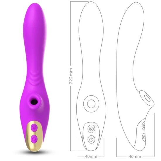 Suctor clitoridian violet ARMONY din silicon medical, ABS, Universal