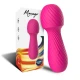 Dazzle massager & vibrator mic, din silicon medical și ABS, fuchsia