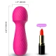Dazzle massager & vibrator mic, din silicon medical și ABS, fuchsia