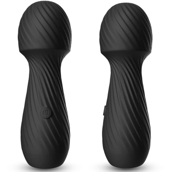 Dazzle Massager & Vibrator Small, negru, din silicon medical și ABS