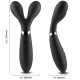 Vibrator & masaj cu 2 capete tip Y-Wand, negru, silicon medical, Universal
