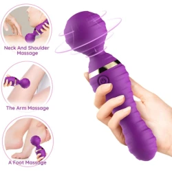 FREEDO masaj & vibrator mic, din silicon medical și ABS, mov
