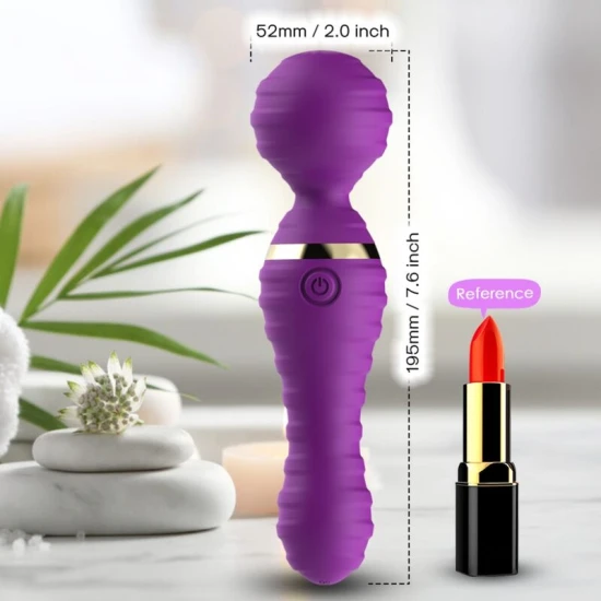 FREEDO masaj & vibrator mic, din silicon medical și ABS, mov