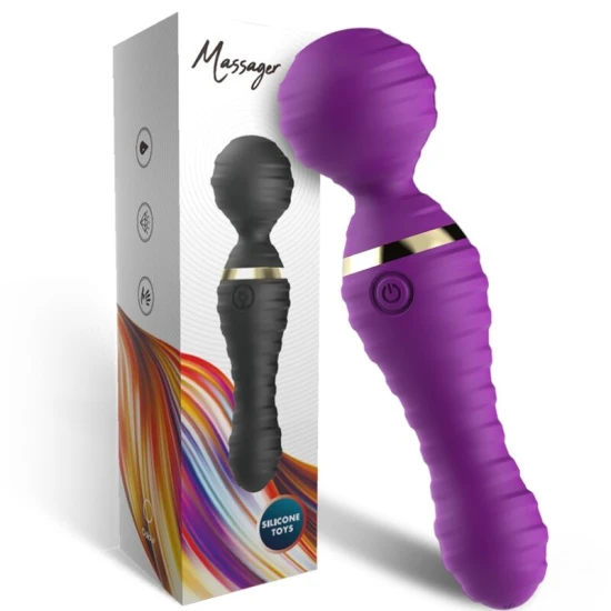 FREEDO masaj & vibrator mic, din silicon medical și ABS, mov
