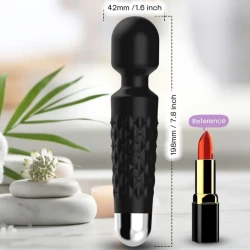 Postman massager & vibrator super flexibil cu 9 moduri, negru