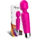 Masajer & vibrator super flexibil cu cap fucsia, 9 moduri, silicon medical, USB, waterproof