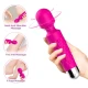 Masajer & vibrator super flexibil cu cap fucsia, 9 moduri, silicon medical, USB, waterproof