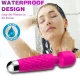 Masajer & vibrator super flexibil cu cap fucsia, 9 moduri, silicon medical, USB, waterproof