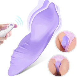 Chiloți vibratori telecomandă din silicon, mov