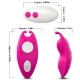 Chiloți vibratori cu vibrator pentru punctul G, telecomandă, fucsia, control la distanță