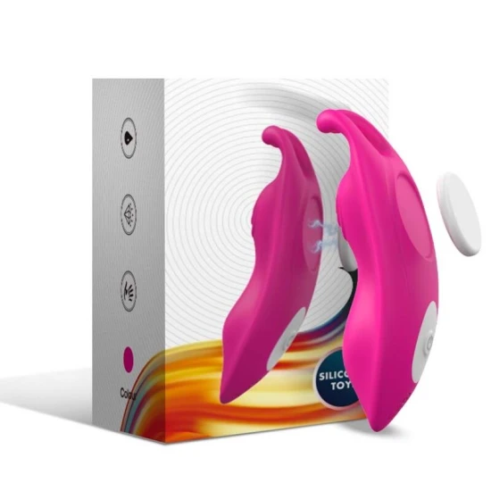 Chilot vibrator pentru punctul G, fuchsia, silicon medical & ABS, control prin APP, set cu clip magnetic, Free App