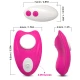 Chiloți vibratori cu telecomandă tip fluture din silicon medical, roz