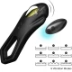 Inel vibrator Roadster cu telecomandă, negru, control dublu ring