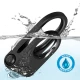 Inel vibrator dublu pentru penis, din silicon medical, negru, Universal
