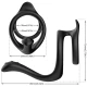Inel dublu pentru penis Tail Double Anal Ring, negru