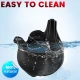Inel vibrator cu cupping din silicon, negru, Universal