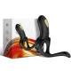 Inel vibrator pentru penis Joy, negru, silicon & ABS, universal