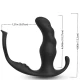 Vibrator anal cu inel pentru prostată, control de la distanță, negru
