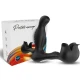 Vibrator anal și stimulator testicular cu telecomandă, negru, telecomandă
